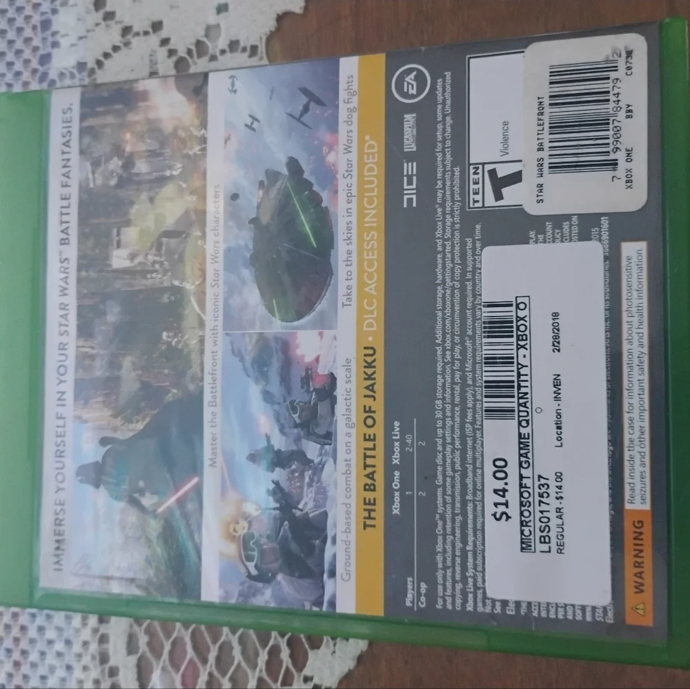 Star Wars Battlefront for One - Green Case